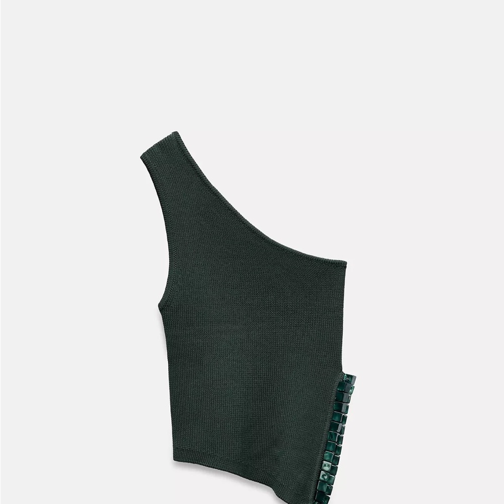 Zara Asymmetrical Knit Top